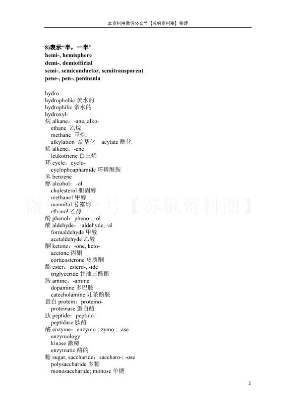药学英语